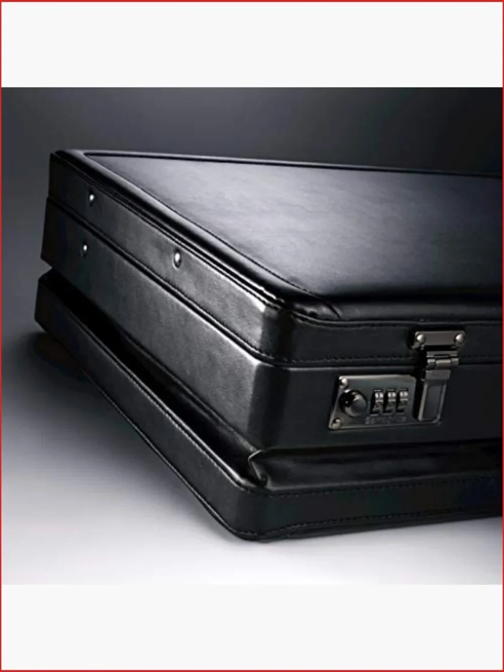 Bonded Leather Attache Case Fits 15.6